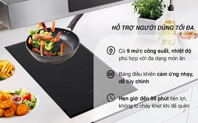 Bếp hồng ngoại đôi lắp âm Smeg SE332EB