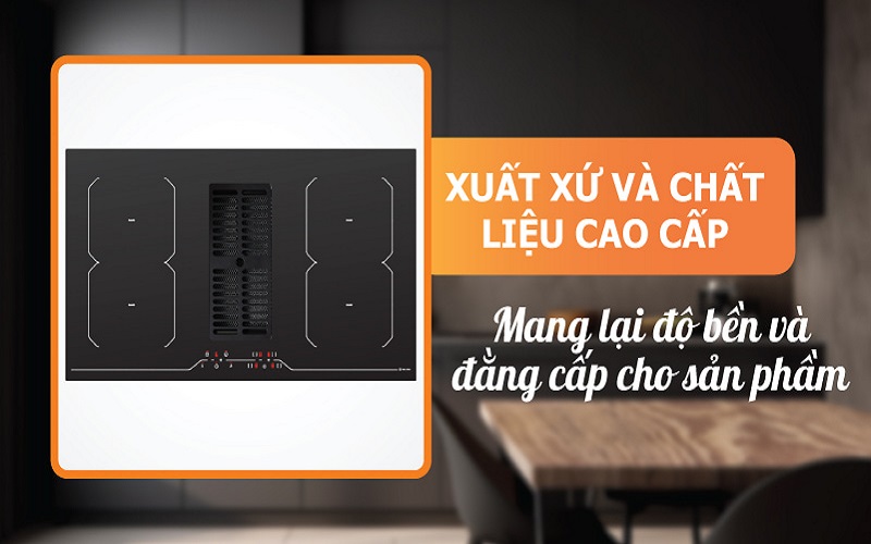 bếp từ kết hợp hút mùi Malloca MH-864 LI