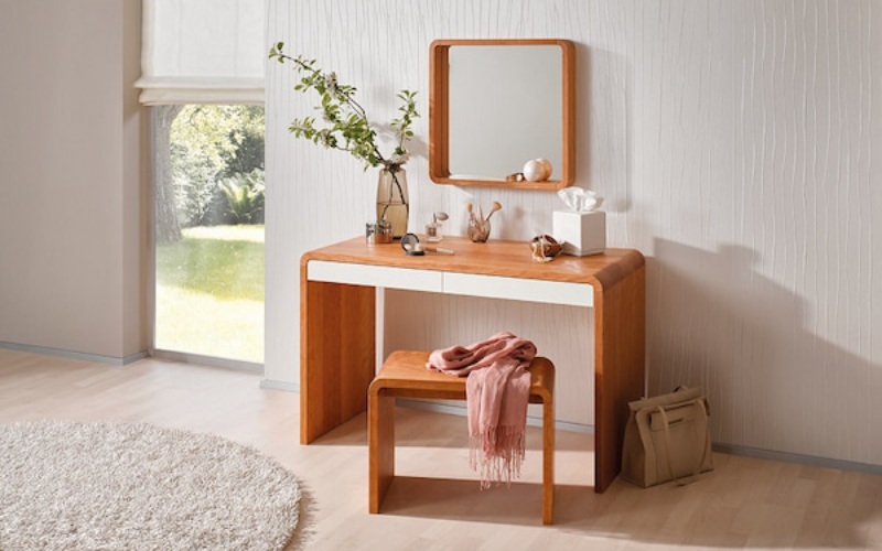 bàn trang điểm gỗ tự nhiên