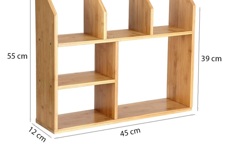 Kích thước kệ sách tiêu chuẩn