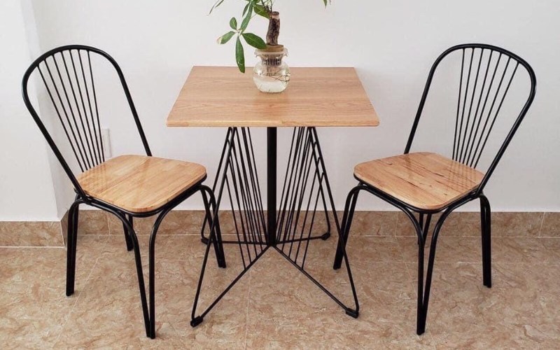 Bàn ghế cafe sắt