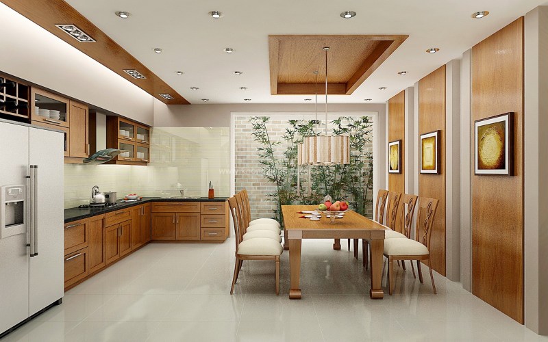 bố trí phòng bếp hợp trí