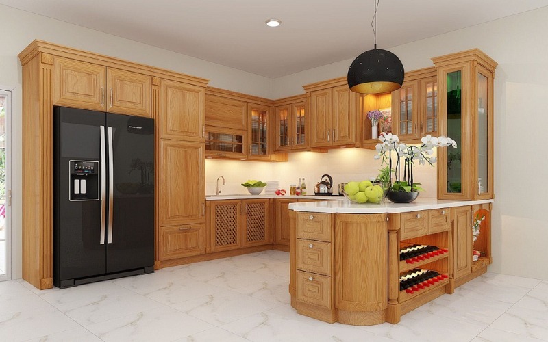 bộ tủ bếp gỗ cao cấp