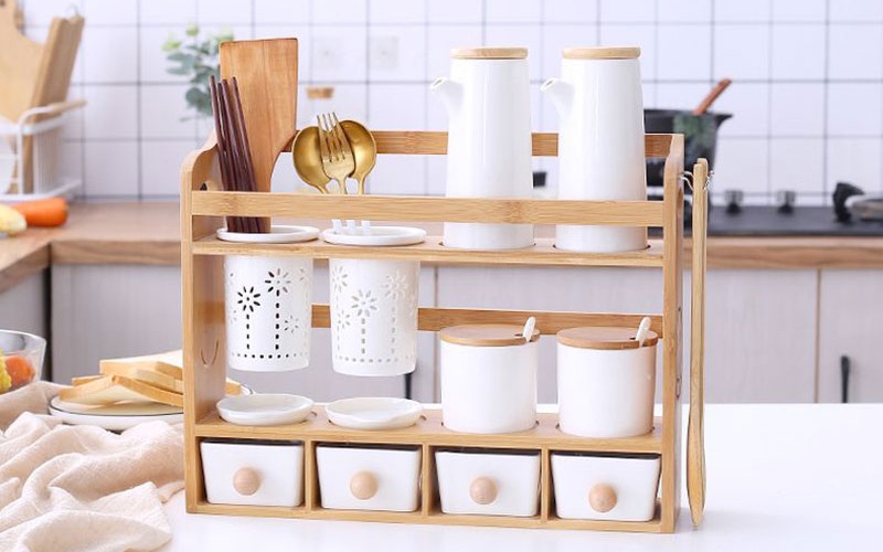 Các loại kệ nhà bếp 2 tầng