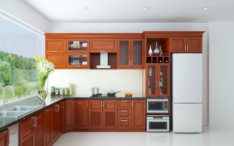 Chất liệu đóng tủ bếp đẹp
