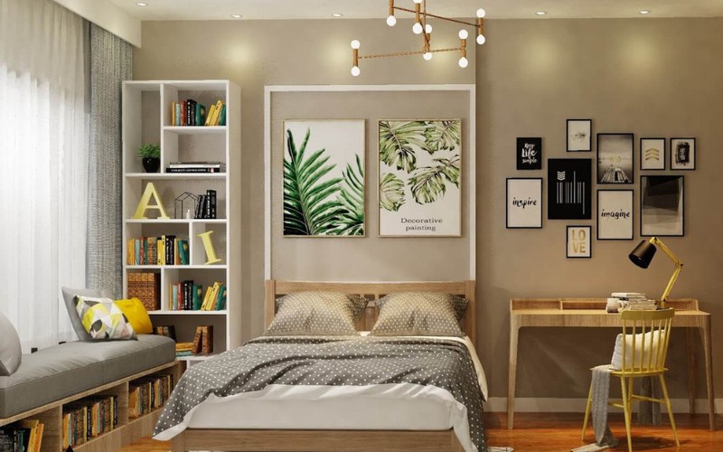 chất liệu thiết kế phòng ngủ 10m2