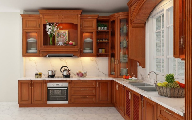 chọn mua tủ bếp gỗ tự nhiên
