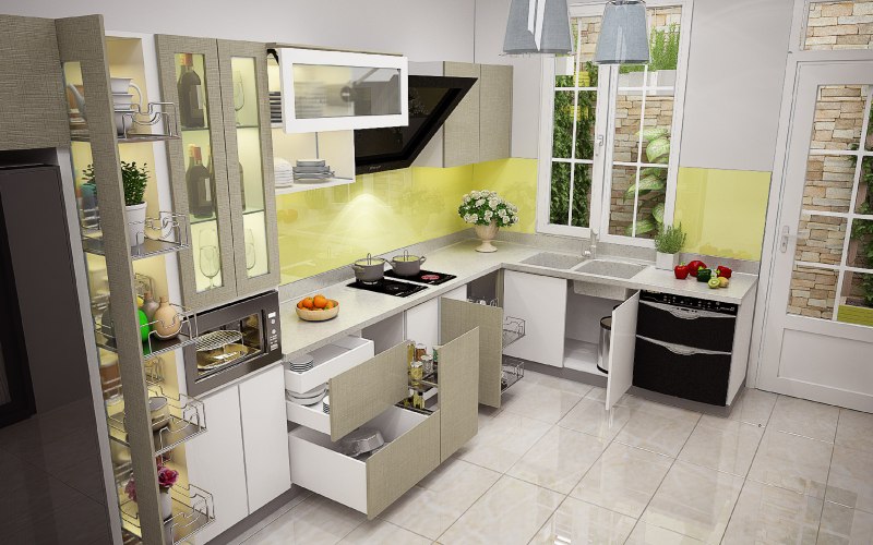 chọn phụ kiện tủ bếp