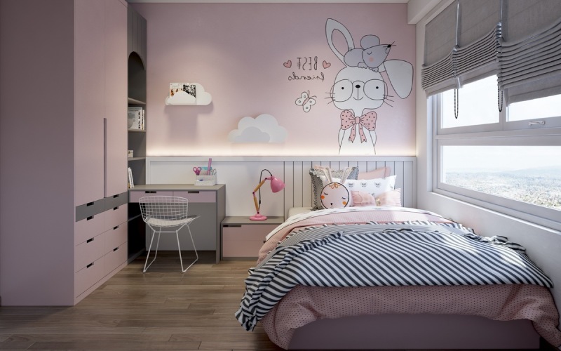 Dán decal trang trí phòng ngủ