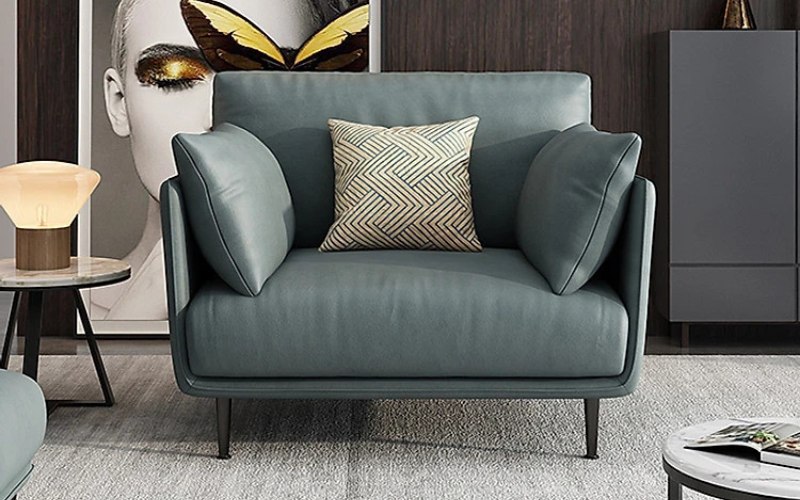 ghế sofa đơn bọc da