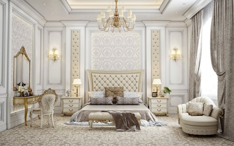 lưu ý khi thiết kế phòng ngủ tân cổ điển