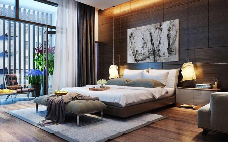 Màu sắc trang trí phòng ngủ vợ chồng