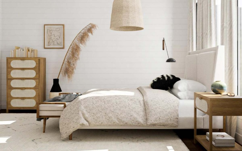 phòng ngủ 20m2 phong cách Bắc Âu