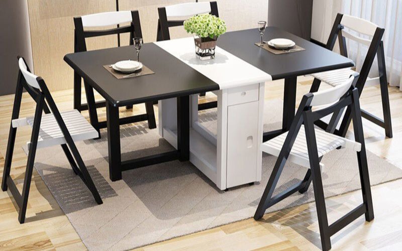 Sử dụng bàn ăn gấp gọn