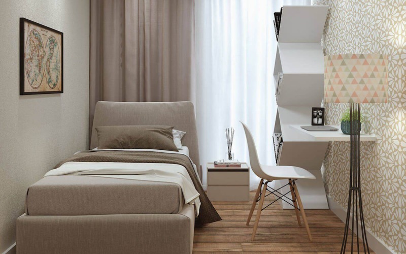 thách thức khi thiết kế phòng ngủ nhỏ 3m2