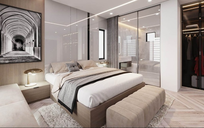 thiết kế phòng ngủ 20m2