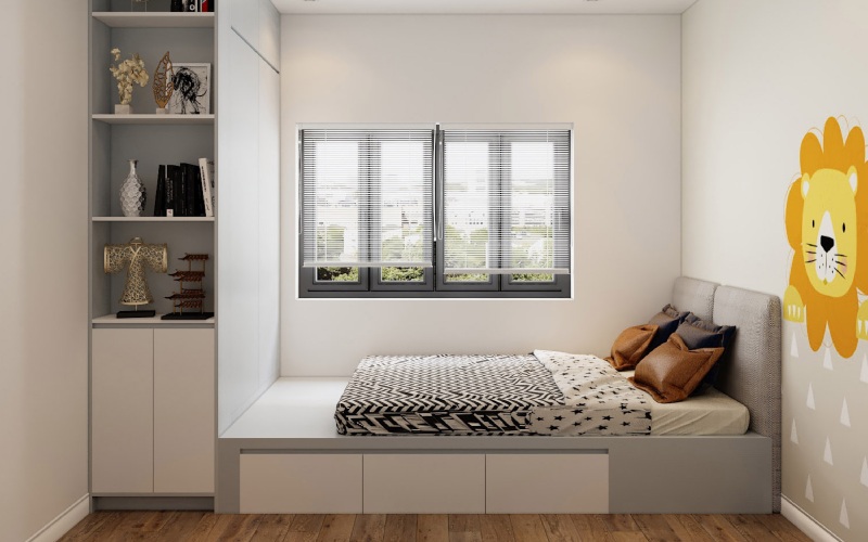 thiết kế phòng ngủ nhỏ 3m2