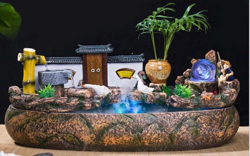 Tiểu cảnh mini có nước