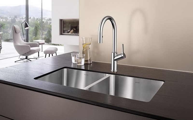 bàn bếp chậu rửa inox