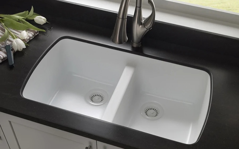 Bồn rửa chén bằng sứ