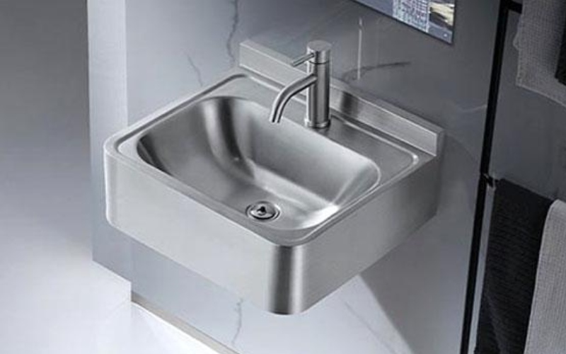 Bồn rửa tay inox treo tường