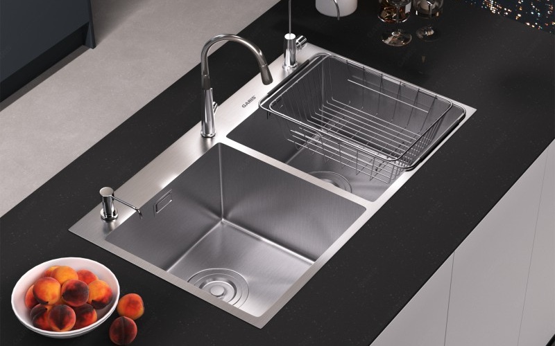 Các loại chậu rửa bát 2 hố