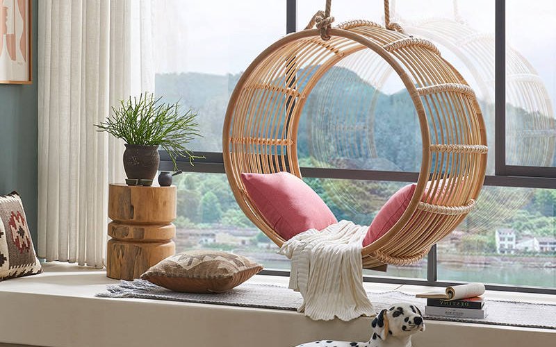 Các loại ghế xích đu mây