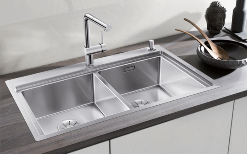 chậu rửa bát 2 hố