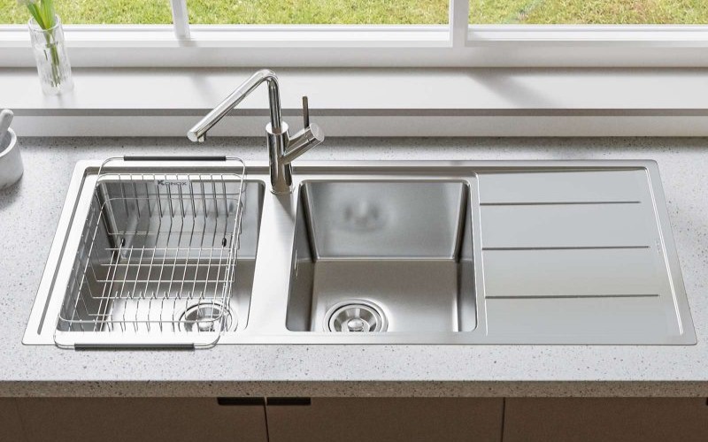 mẫu chậu rửa bát 2 hố