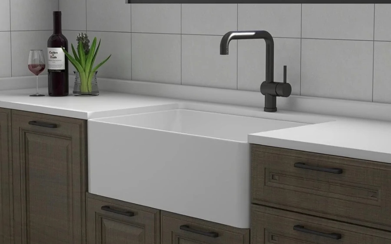 Nhược điểm bồn rửa chén bằng sứ