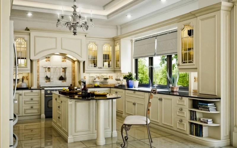 nội thất bếp cổ điển