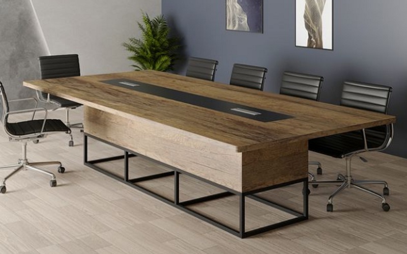 Bàn họp chân sắt 2m4 là gì