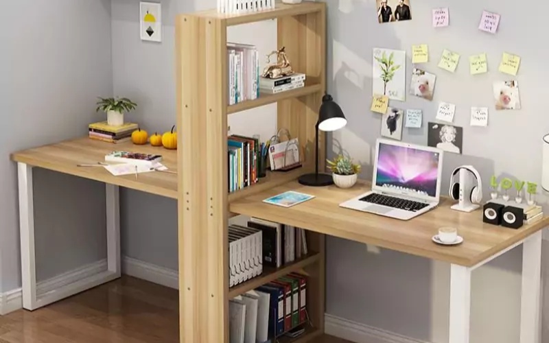 bàn làm việc liền giá sách giá rẻ