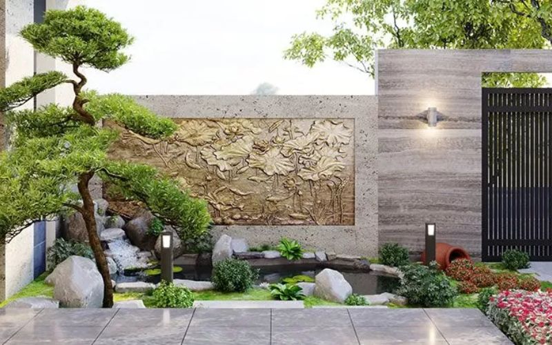 giá thi công tiểu cảnh sân vườn