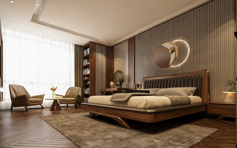 giường ngủ gỗ óc chó