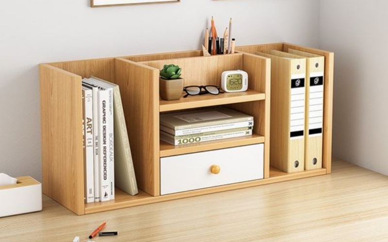 Kệ sách để bàn bằng gỗ