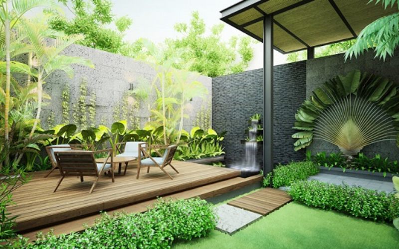 khuôn viên sân vườn đẹp