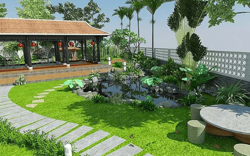 mẫu sân vườn đẹp