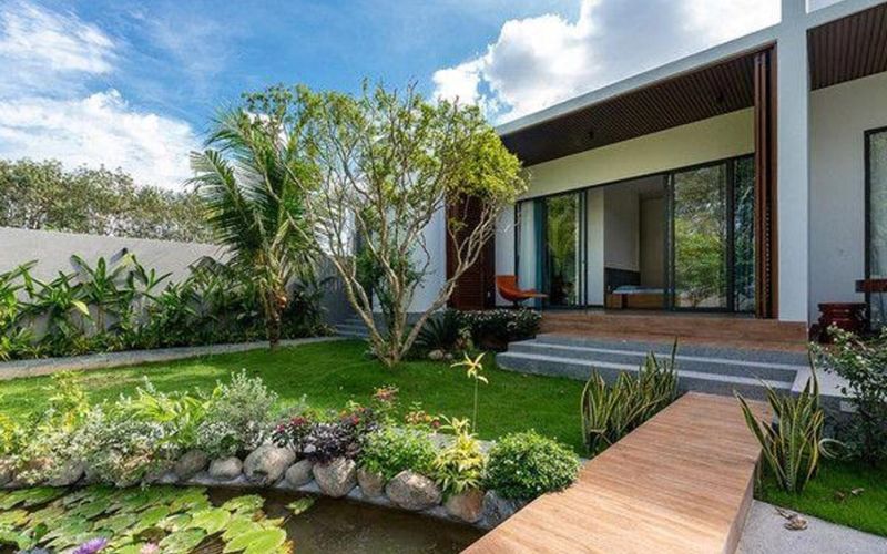 nhà vườn đơn giản