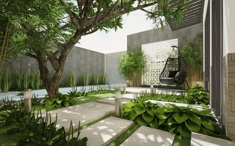 phong cách thiết kế sân vườn nhà phố