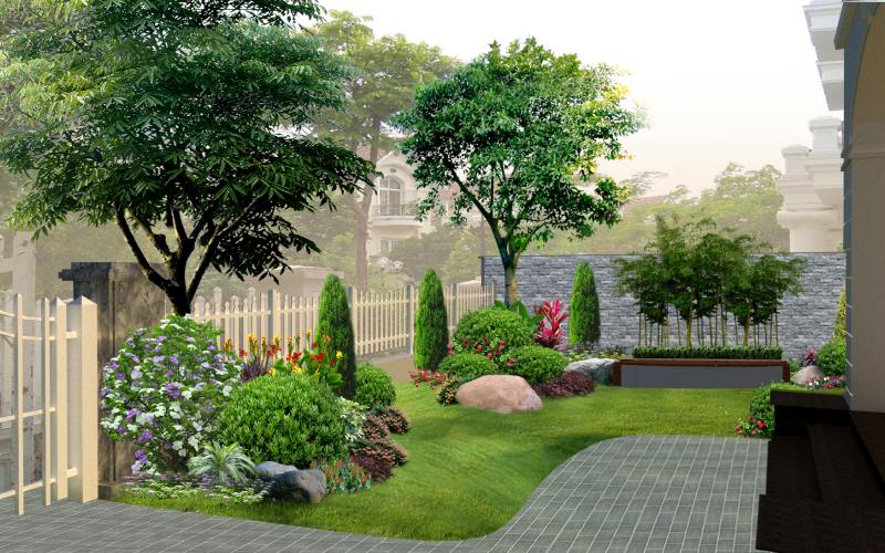 sân vườn cây cảnh đẹp
