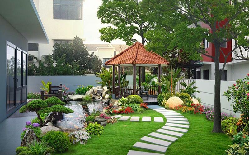 sân vườn nhà phố đẹp