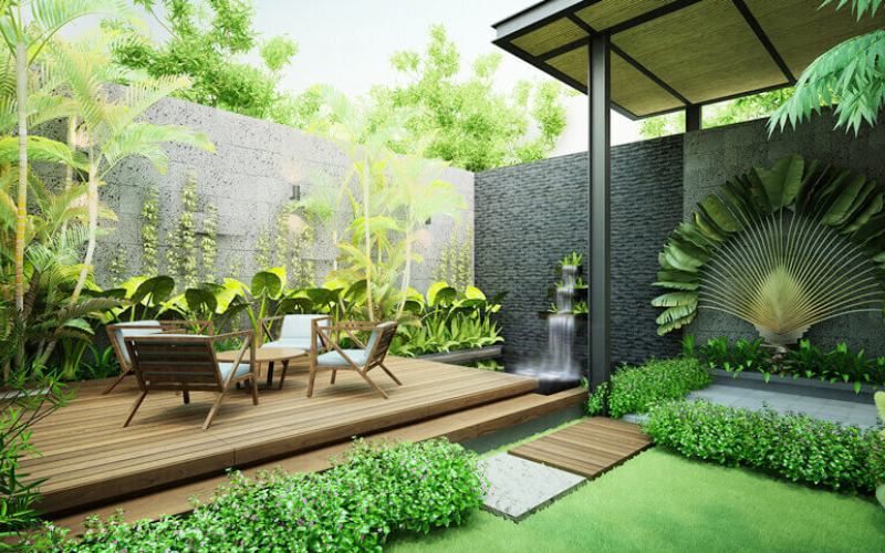 thiết kế sân vườn