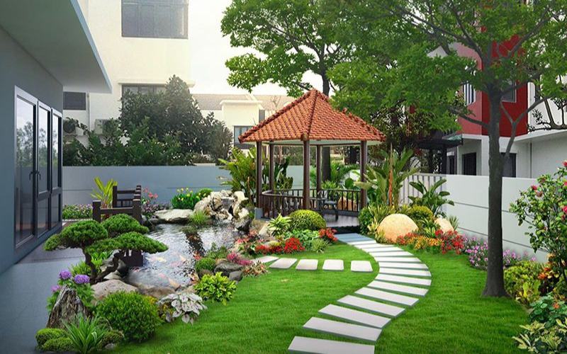 Tiểu cảnh cho sân trước