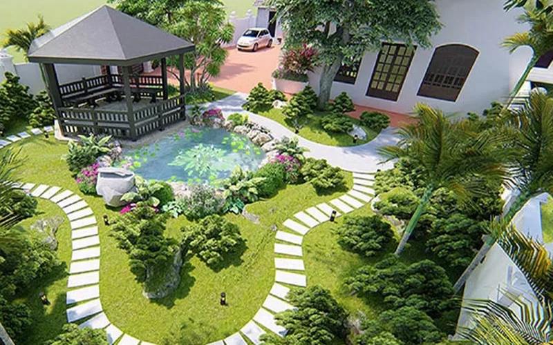 yếu tố thiết kế sân vườn