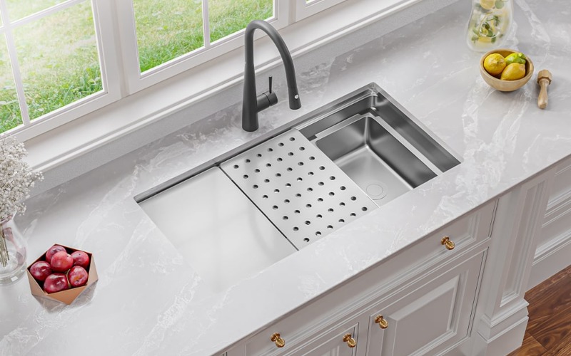 bảo quản chậu rửa bát inox