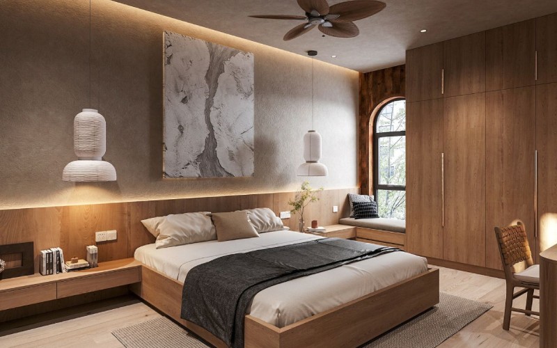 Diện tích phòng ngủ phù hợp giường ngủ 2m 2m2