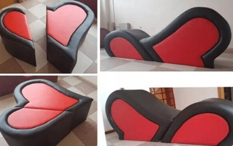 ghế tình yêu trái tim