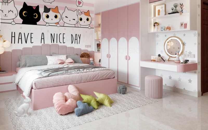 Giường ngủ cho bé gái quan trọng không