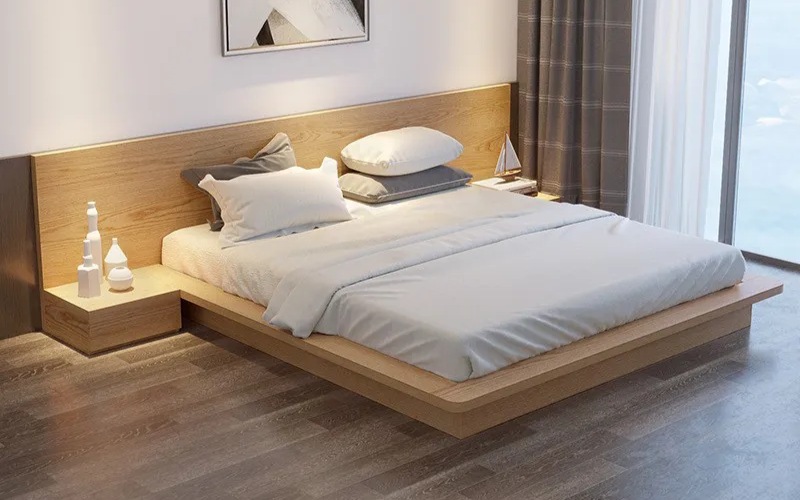 giường ngủ kiểu nhật hiện đại